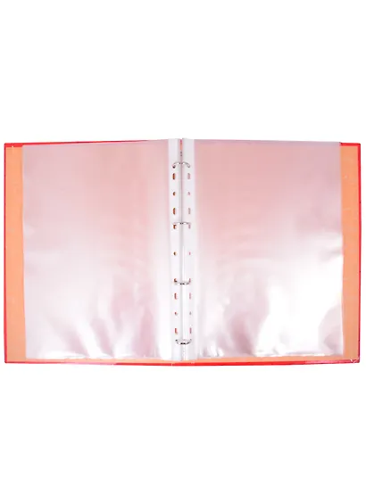 Портфолио школьника А4, тв.карт.обложка, 20файлов, 10вклад, красная - фото 4