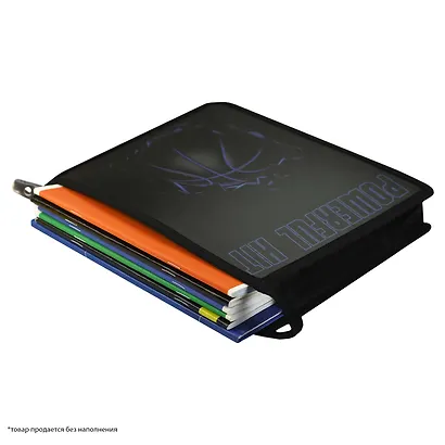 Папка для тетрадей А5 "Баскетбольный мяч" полипропилен, 23.3*20*6.5 см, молния, дно с расширением - фото 4