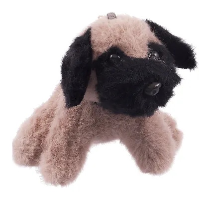 Брелок Мопс (плюш) (12см) (15-3307019599-16) - фото 2