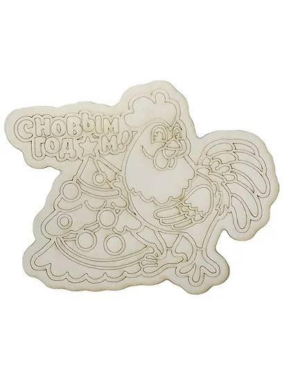 Трафарет с магнитом Петушок (148х210) (MG-001) (3+) (Песочный мир) - фото 1