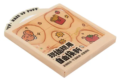 Набор спонжей для макияжа Kawaii (бежевый) (5шт) (12-03122026-22) - фото 2