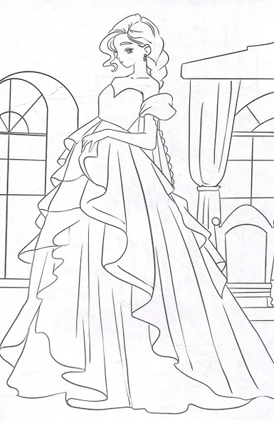 Раскраска. Принцессы - фото 3