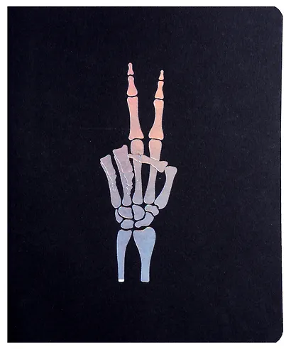 Тетради А5 48л кл. "TOTAL BLACK. Play" цветной диз.картон, тиснение фольгой Голография - фото 4