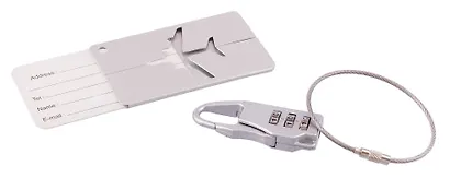 Travel набор Бирка и замочек для багажа (металл) (12-travel22-B7) - фото 4