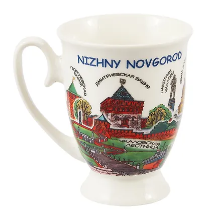 Кружка Нижний Новгород (фарфор) (067-P-76) - фото 3