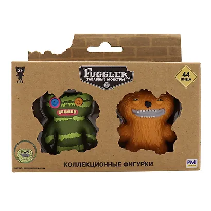 Коллекционные фигурки Fugglers Лабораторный монстр, Лохматый Добряк (2шт) (FG2015B) - фото 1