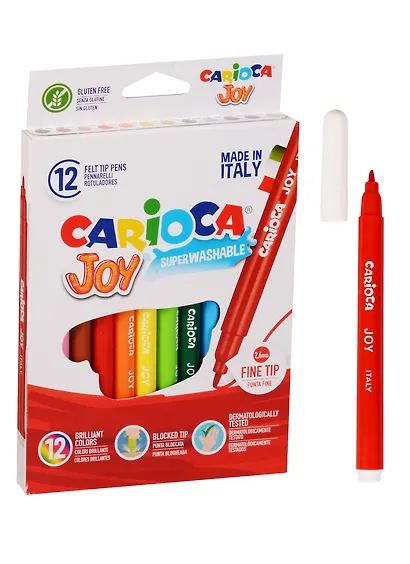 Фломастеры Carioca, Joy, 12 цветов - фото 3