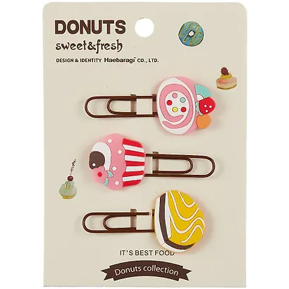 Набор Скрепки-закладки Donuts (3 шт) (12-24296-EX8979) - фото 3