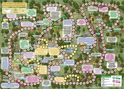 Костромская область. Большое путешествие. Настольная игра - фото 2