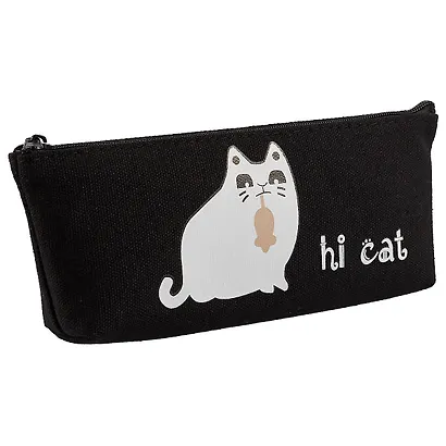 Пенал на молнии «Hi, cat», 20 х 8 см - фото 1