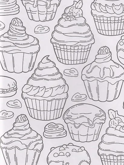 Раскраска против тревожности. Котик на чиле - фото 3