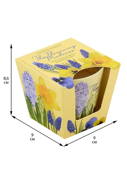 Ароматизированная свеча в стакане Цветущее безумие (Flowering madness) (115гр) (подарочная упаковка) - фото 2
