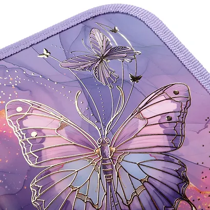 Пенал 1 отделение "Butterfly" 19*13 см - фото 9