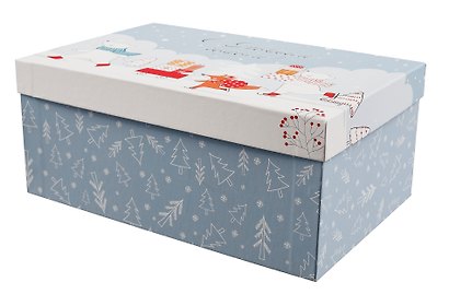 Коробка подарочная "Новогодние каникулы" 30.5*20*13см, Новый год, картон - фото 2