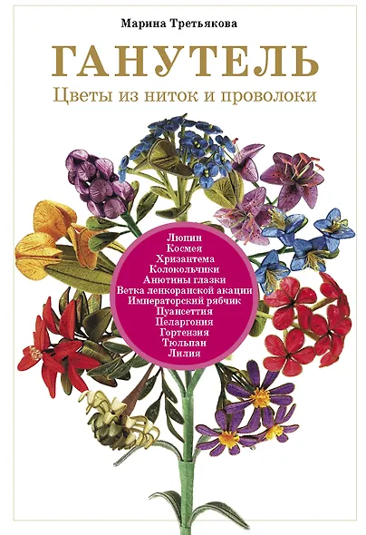 Ганутель: цветы из ниток и проволоки - фото 1