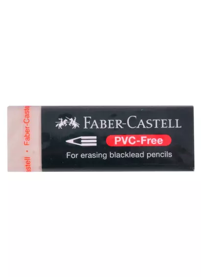 Ластик"PVC-free", прямоугольный, картонный футляр, 31*23*12мм, Faber-Castell - фото 1