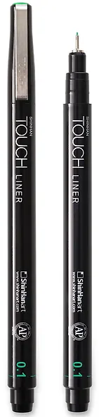 Ручка капиллярная  TOUCH Liner 0,1мм зеленый, TOUCH - фото 1