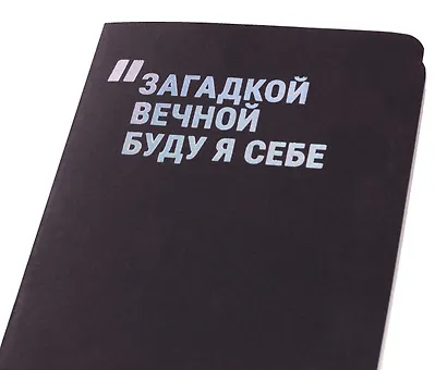 Записная книжка А7, 24 листа, нелинованная, "Загадкой вечной буду я себе" сшивка, Schiller - фото 6