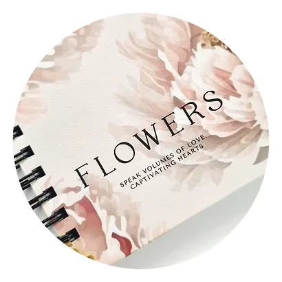 Записная книжка 94*174 100л кл. "Peony", персиковый, тв.переплет, спираль - фото 3