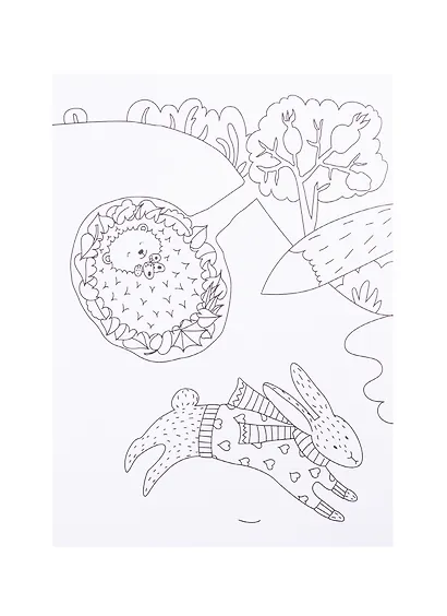 Зимушка-зима. Раскраска-гармошка - фото 4