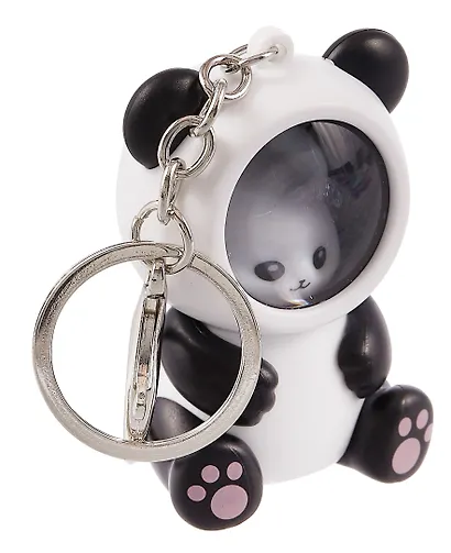 Брелок-фонарик Котик кигуруми (панда) (ПВХ) (6х4) - фото 4