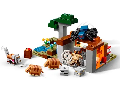 LEGO Minecraft: Экспедиция на рудник Броненосец, 247 деталей (21269) - фото 7