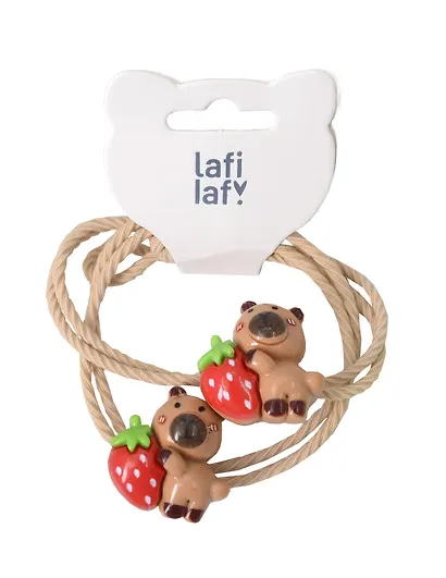 Набор резиночек «Капибары с клубничкой», 2 штуки, пластик, Lafilaf - фото 2
