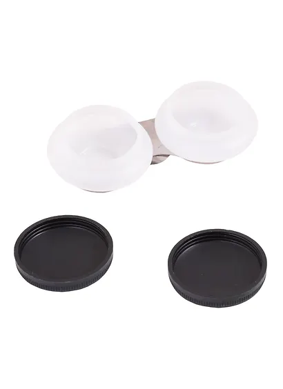 Масленка пластиковая двойная с крышкой, d=5см, h=3см, Сонет - фото 3