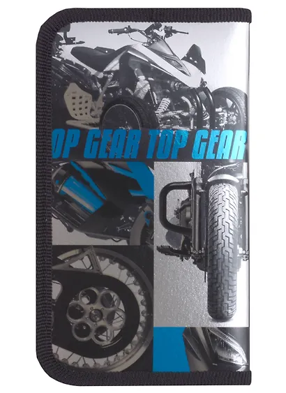 Пенал 1отд. "Мото" 190*115мм, молния, металлиз.картон, выб.лак, таблица умножения, инд.уп. - фото 3