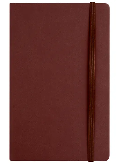 Книга для записей А5 96л кл. "Joy Book. Горячий шоколад" иск.кожа, тонир.блок, скругл.углы, ляссе, резинка, карман на задн.форзаце - фото 3