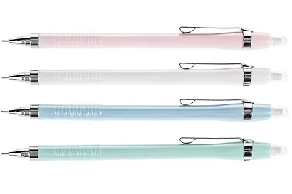 Карандаш механический 0,5 мм с ластиком "Mildtone", ассорти, Hatber - фото 2