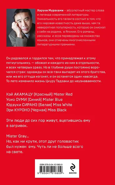 Бесцветный Цкуру Тадзаки и годы его странствий - фото 2