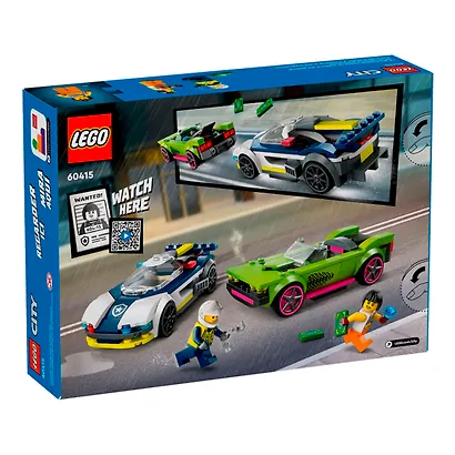 60415 Конструктор детский LEGO City Погоня полицейской машины за гоночным автомобилем, 213 деталей, возраст 6+ - фото 3