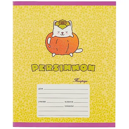 Тетрадь в клетку Listoff, "Котики гурманы", 12 листов, в ассортименте - фото 3