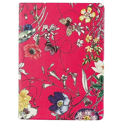 Ежедневник InFolio Butterfly малиновый, недатированный, А6+ - фото 1