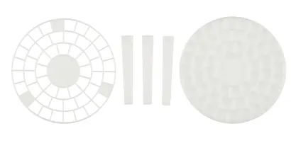 Подставка для кистей белая круглая, Стамм - фото 2