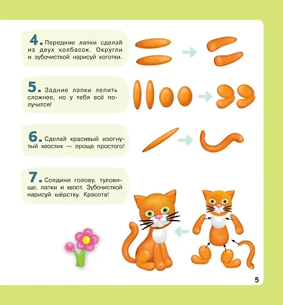 Домашние питомцы. Лепим из пластилина: смотри и повторяй - фото 11