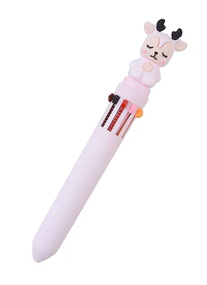 Ручка шариковая Centrum, "Оленята", автоматическая 10 цветов, в ассортименте - фото 1