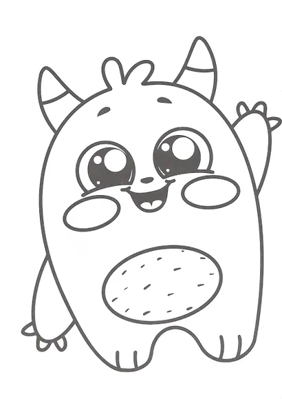 РАСКРАСКА С МЕЛКАМИ. МОНСТРИКИ - фото 2