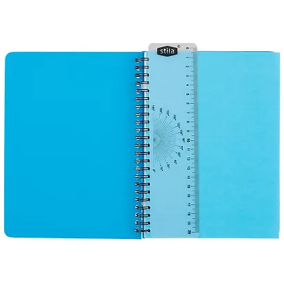 Тетрадь в клетку Stila, Neon blue, 96 листов - фото 3