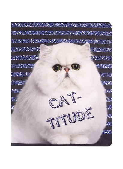 Тетрадь в клетку Academy Style, "Полосатые коты", 48 листов, в ассортименте - фото 1