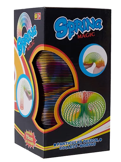 Головоломка Пружинка узор металлик (d.7,5см) (15см) (коробка) (12-01976-A215-8) - фото 5