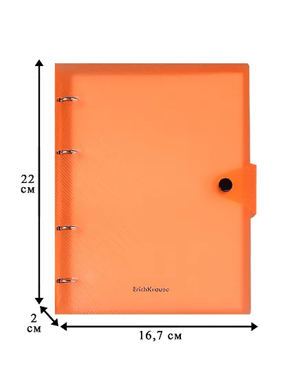 Тетрадь на кольцах в клетку Erich Krause, Neon, 80 листов, в ассортименте - фото 4