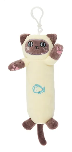 Брелок Котик сиамский-обнимашка (текстиль) (16см) в ассортименте - фото 2