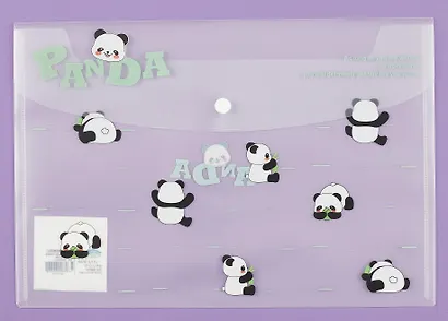 Папка-конверт А4 на кнопке "Panda", ассорти - фото 5