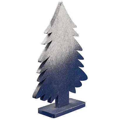 Ёлочка синяя с напылением, 18 см - фото 2