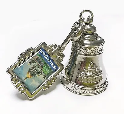 Колокольчик на холодильник Исаакий темное серебро [ВЕ1-10006] - фото 1