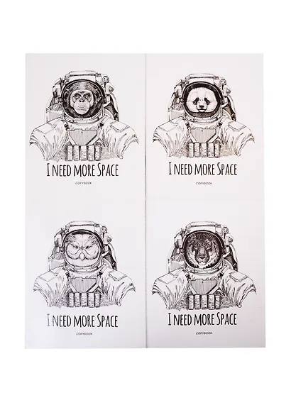 Тетрадь в клетку Listoff, "Астронавты", 48 листов, в ассортименте - фото 4