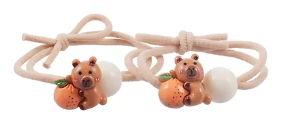 Набор резиночек «Капибары с мандарином», 2 штуки, пластик, Lafilaf - фото 5