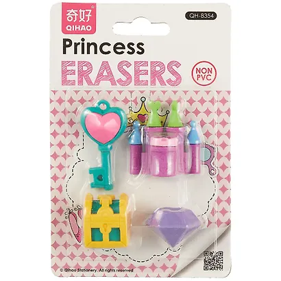 Набор ластиков «Princess», 5 штук - фото 1